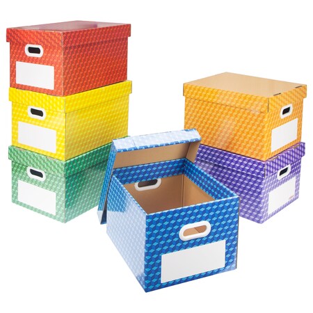 Storex Laminated Corrugated file tote 80102U01C