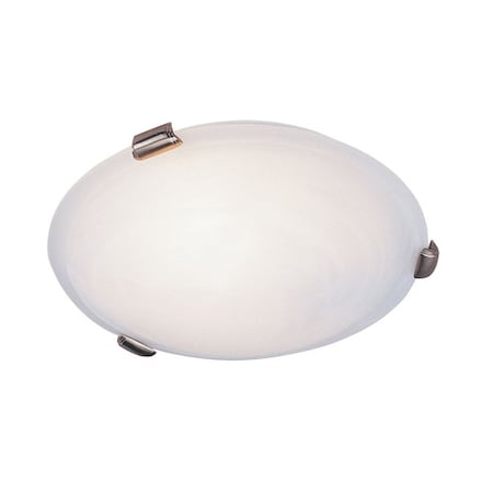 Livex Lighting Oasis 2 Light Brushed Nickel Ceiling Mount 8010-91
