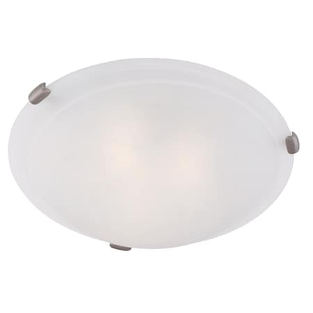 Livex Lighting Oasis 3 Light Brushed Nickel Ceiling Mount 8012-91