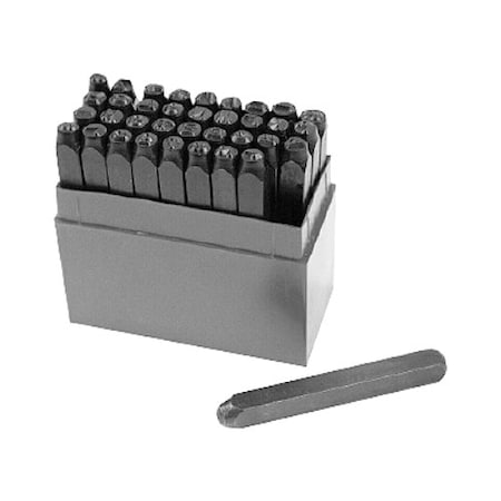 Hhip 3/16 Width Number & Letter Stamp Set 0-9 And A-Z 8016-0003
