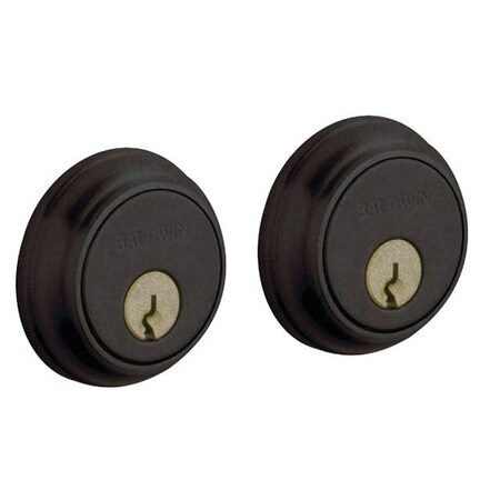 Baldwin Estate Distressed Oil Rubbed Bronze Deadbolts 8021.402