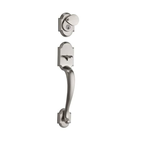 Kwikset Austin Dummy Exterior Handleset Satin Ni 802AUHLIP-15
