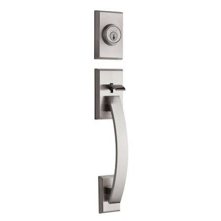 Kwikset Tavaris Dummy Exterior Handleset Satin N 802TVHLIP-15