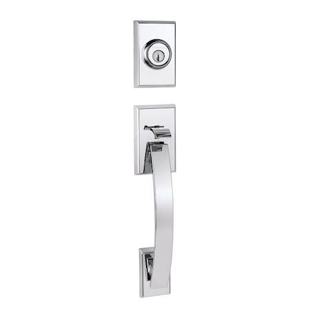 Kwikset Tavaris Dummy Exterior Handleset Bright 802TVHLIP-26
