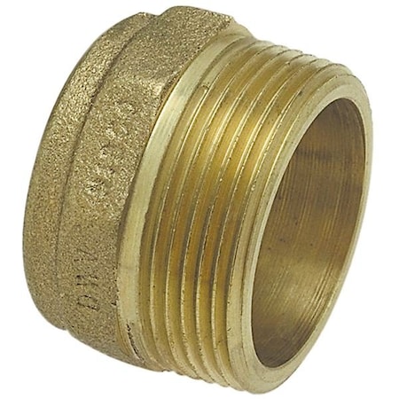 Nibco Straight, Bronze, Cup 4 in, MNPT 4 in E031000