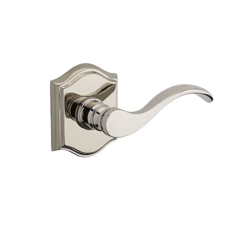Baldwin Reserve Bright Nickel Door Levers PV.CUR.TAR.141