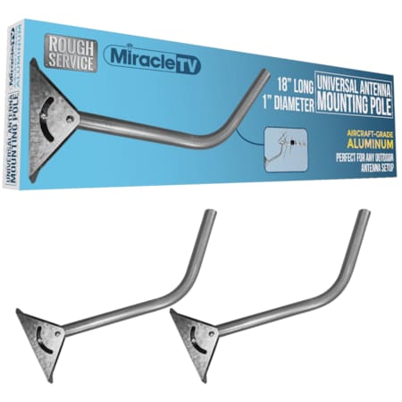Miracle Tv Universal Outdoor Antenna Mounting, PK 2 602801
