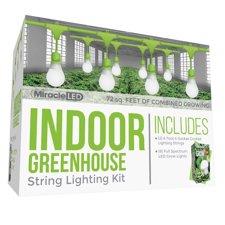 Miracle Led Ultra Grow 4-Socket Corded LED Grow, PK2 601157