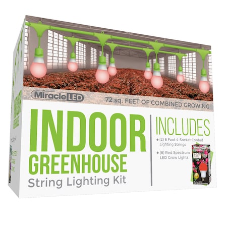 Miracle Led Ultra Grow 4-Socket Corded LED Grow, PK2 601161