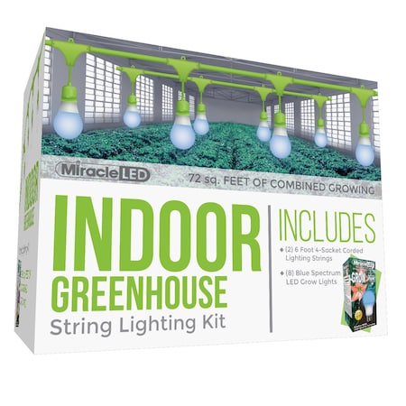 Miracle Led Ultra Grow 4-Socket Corded LED Grow, PK2 601165