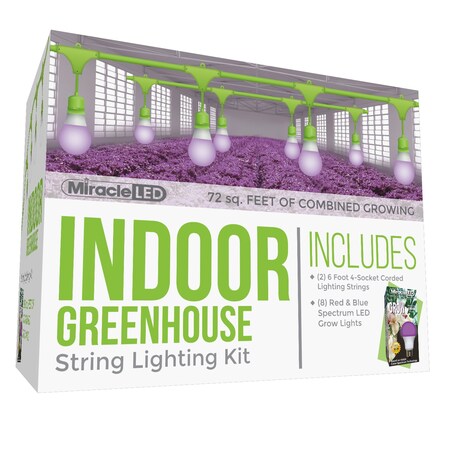 Miracle Led Ultra Grow 4-Socket Corded LED Grow, PK6 601171