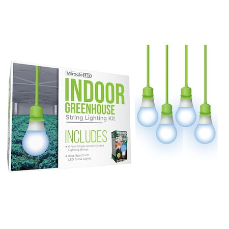 Miracle Led Ultra Grow Single-Socket Corded LED, PK4 601251