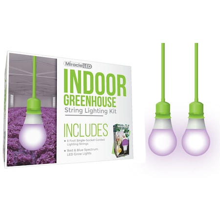 Miracle Led Ultra Grow Single-Socket Corded LED, PK2 601254