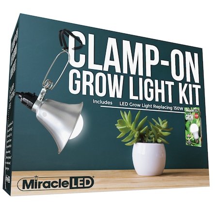 MIRACLE LED Ultra Grow LED Clamp-On Grow Light Kit w 601285