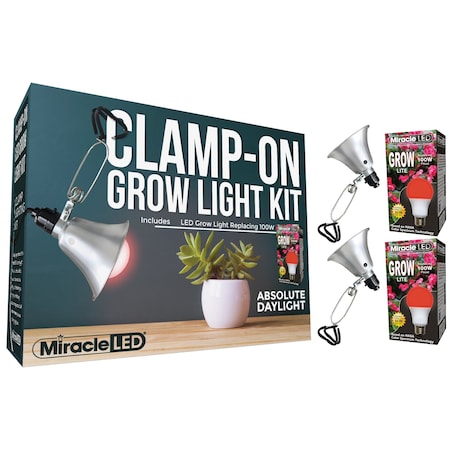 Miracle Led Absolute Daylight LED Clamp-On Grow, PK2 601301