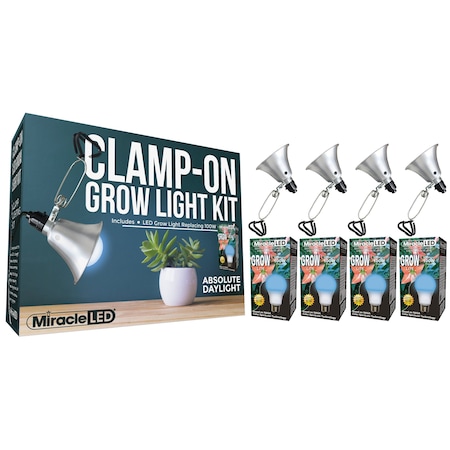 Miracle Led Absolute DayLght LED Clamp-On Grow, PK4 601305