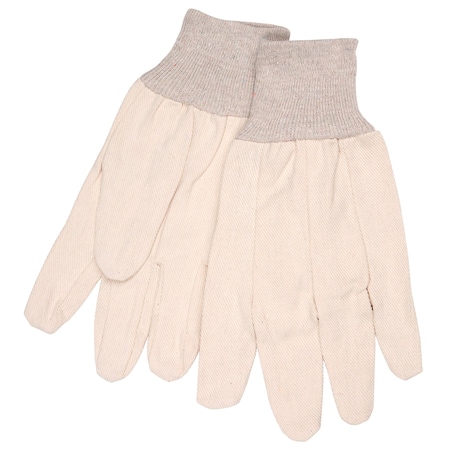 Mcr Safety Knit Gloves, Natural, Large, 12 PK 8100C