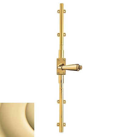 Baldwin Unlacquered Brass Cremone Bolts Unlacquered Brass 8105.031.R8LK