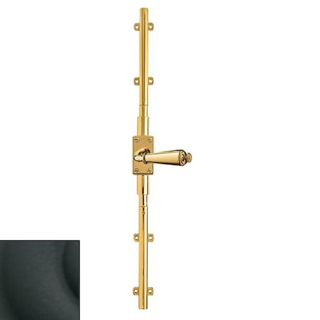 Baldwin Satin Black Cremone Bolts Satin Black 8105.190.L8LK