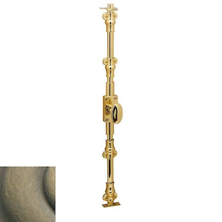 Baldwin Ornamental Antique Brass Cremone Bolts A 8106.050.L7LK