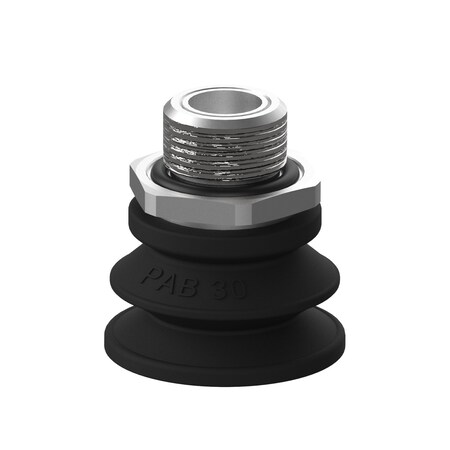 Piab Vacuum Cup, Nitrile/PVC, 30 mm dia., PK5 S.PAB30NP60.XXX.00