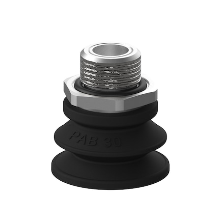 Piab Vacuum Cup, Nitrile/PVC, 30 mm dia., PK5 S.PAB30NP60.G38M.01