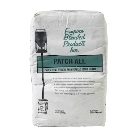 Empire Blended Products Patch All Repair Mortar, 4 Inch Height, 12 Inch Width 8140-0-50