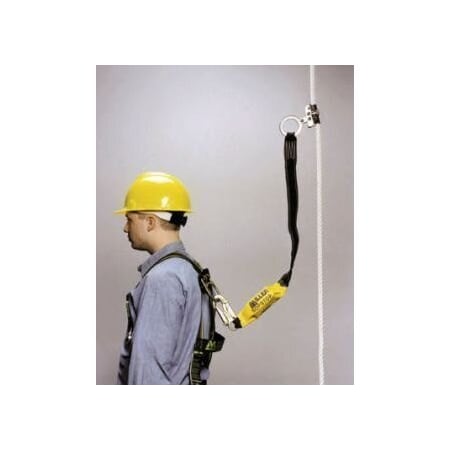 Honeywell Miller Rope Grab with Lanyard, For Rope Size 5/8", Stainless Steel 8175WLS/3FTYL