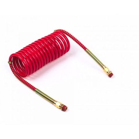 Grote Coiled Air 8 ft., Red, 6" Lead 81-0008-R
