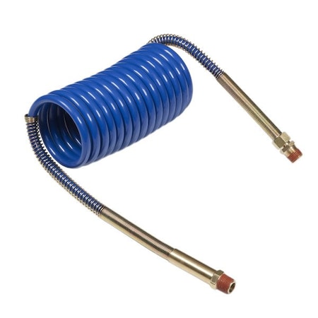 Grote Coiled Air 12 ft., Blue, 6" Lead/Brass Ha 81-0012-HB