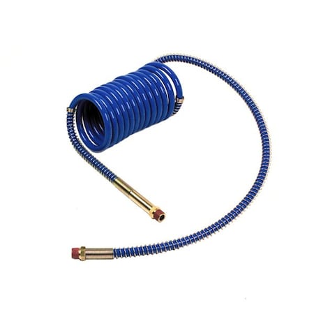 Grote Coiled Air 15 ft., Blue, 12" Lead/40" Lea 81-0015-40BC