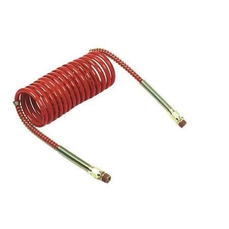Grote Coiled Air 20 ft. Red Single, 12" Lead 81-0020-R