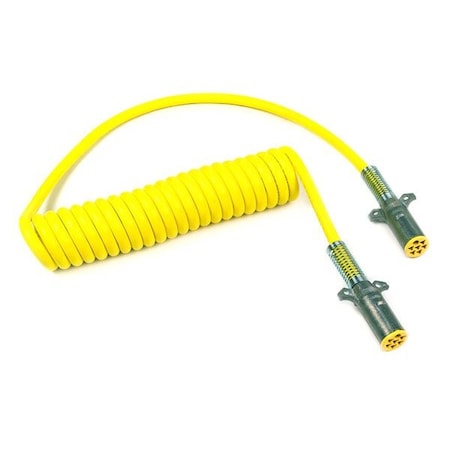 Grote ISO Coiled Cord 15 ft., W 40" Lead, Yellow 81-2015-40