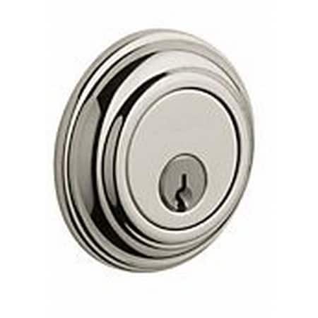 Baldwin Estate Lifetime Bright Nickel by Oil Rubbed Bronze Deadbolts 8231.055X102