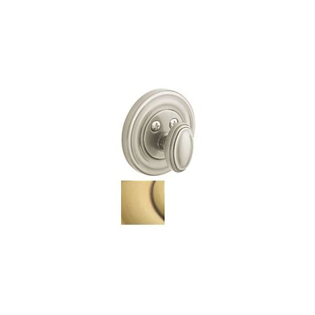 Baldwin Estate Satin Brass with Brown Deadbolts 8231.060.PAT