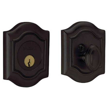 Baldwin Estate Distressed Oil Rubbed Bronze Deadbolts 8237.402