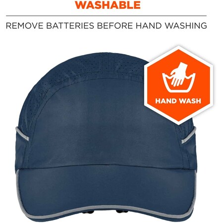 Ergodyne Bump Cap, Long Brim Baseball, Polyethylene, Hook-and-Loop ...