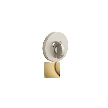 Baldwin Estate Satin Brass with Brown Deadbolts 8241.060.PAT