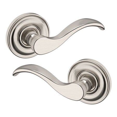 Baldwin Full Dummy Door Levers Lifetime Satin Nickel 5455V.056.FD