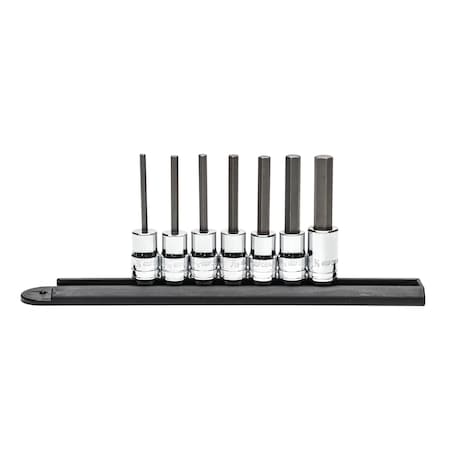 Gearwrench Mid Length Hex Bit Socket Set, SAE, 7 pcs 82529