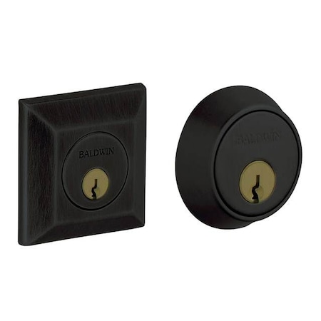 Baldwin Estate Satin Black Deadbolts 8255.190