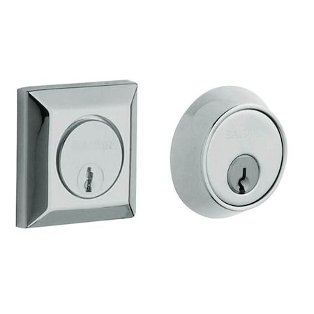 Baldwin Estate Bright Chrome Deadbolts 8255.260