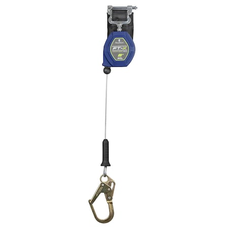 Falltech FT-X Self Retracting Lifeline, 8 ft. Length, Quick-Connect, Aluminum, 1 Leg(s) 82808SP0