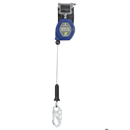 Falltech FT-X Self Retracting Lifeline, 8 ft. Length, Quick-Connect, Aluminum, 1 Leg(s) 82808SP1