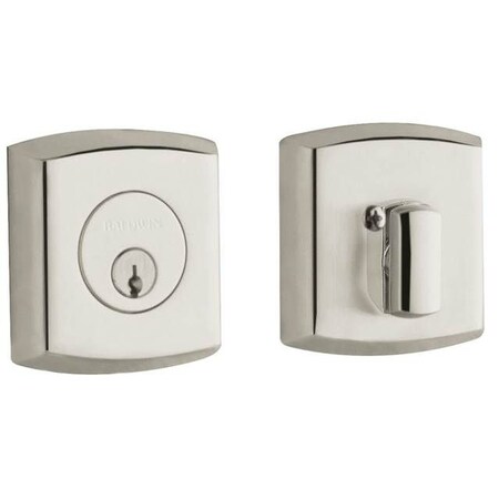 Baldwin Estate Lifetime Bright Nickel Deadbolts 8285.055