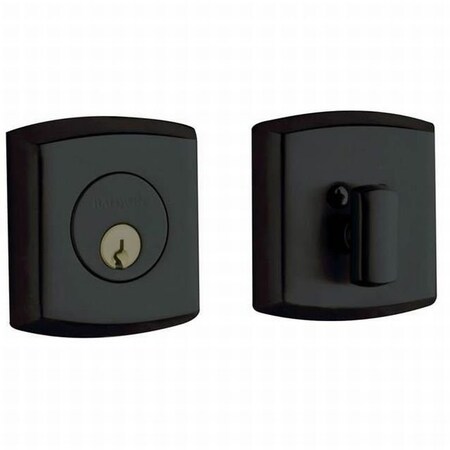 Baldwin Estate Satin Black Deadbolts 8285.190
