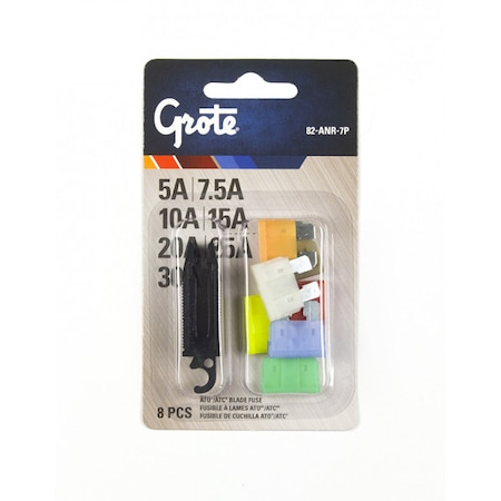 Grote Ato Fuse Assortment and Puller, PK8 82-ANR-7P