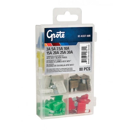 Grote Ato Fuse Assortment, PK80 82-ASST-80R