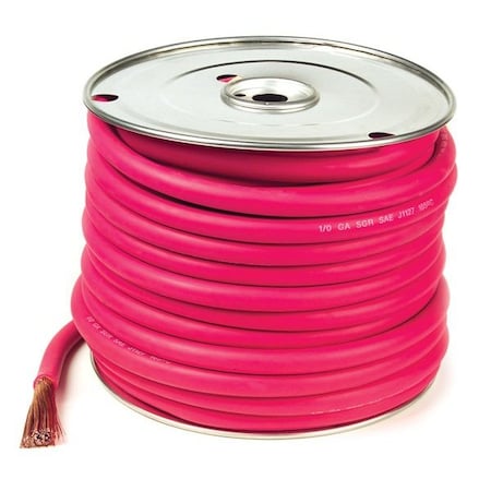 Grote Welding Cable, Red, 6Ga, 25 ft. Spool 82-6732