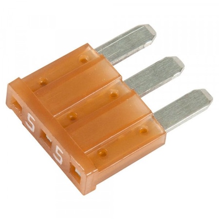 Grote Blade Fuse, 3 Blade, 5A, PK5, 5 PK 82-ANK-5A